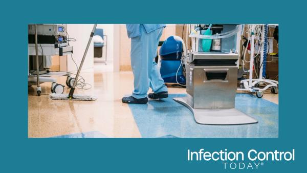 Environmental services personnel doing cleaning in the operating room (Adobe Stock 248152636 by karrastock)