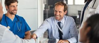 Medical teams working together