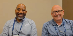 Donald Sipp, Jr, MBA, RESE, CHESP, CHTI-2, CMIP, PMP, and David Green  (Image credit: author)