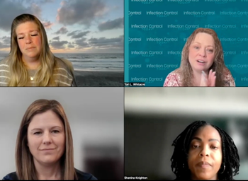 Brenna Doran, PhD, MA, who specializes in hospital epidemiology and infection prevention at the University of California, San Francisco, and is a coach and consultant in infection prevention; Jessica Swain, MBA, MLT, director of infection prevention and control at Dartmouth Health in Lebanon, New Hampshire; and Shanina Knighton, PhD, RN, CIC, an associate professor at Case Western Reserve University School of Nursing and senior nurse scientist at MetroHealth System in Cleveland, Ohio.