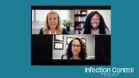 The authors discuss CBIC’s new education rules.  (Top left: Brenna Doran, PhD, MA, ACC, CIC, AL-CIP  Top right: Carole W. Kamangu, MPH, RN, CIC  Bottom: Deborah Ellis, PhD, MPH, AL-CIP, CPHQ, FACHE.)  (Image credit to Doran.)