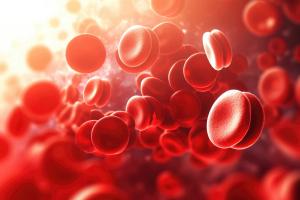 Red blood cells medical design. Medical science background. Generative AI. © Marharyta-stock.adobe.com