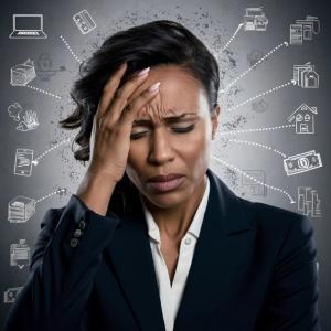 Avoiding burnout by setting boundaries.  (Photo credit: AI by author)