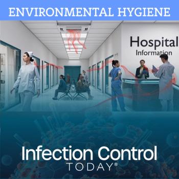 Cleaning the hospital to prevent health care-associated infections.   (Image credit: Dinesh Wadhwani)