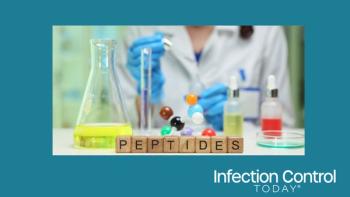 A laboratory setting that showcases extensive peptide research, featuring colorful models and advanced lab equipment  (Adobe Stock 1575751286 By H_Ko)