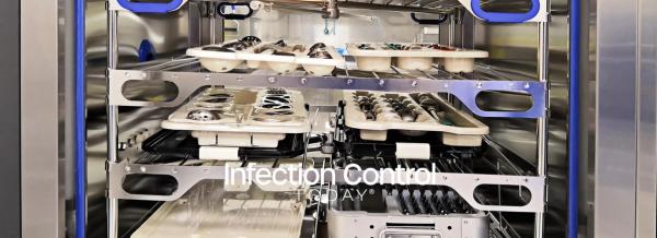 Surgical instruments being sterilized  (Adobe Stock 325838636 by Senalfred)