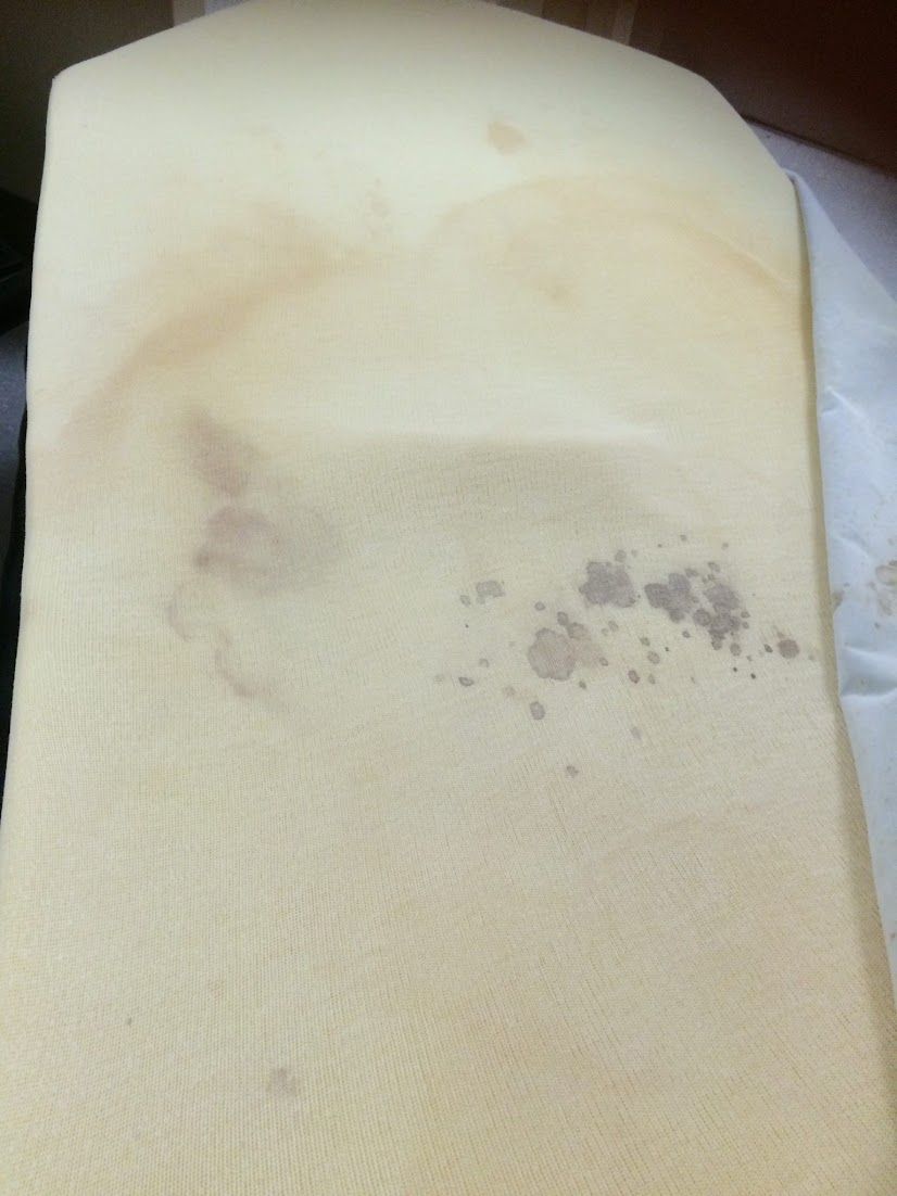 Mattress stains (image courtesy of author)