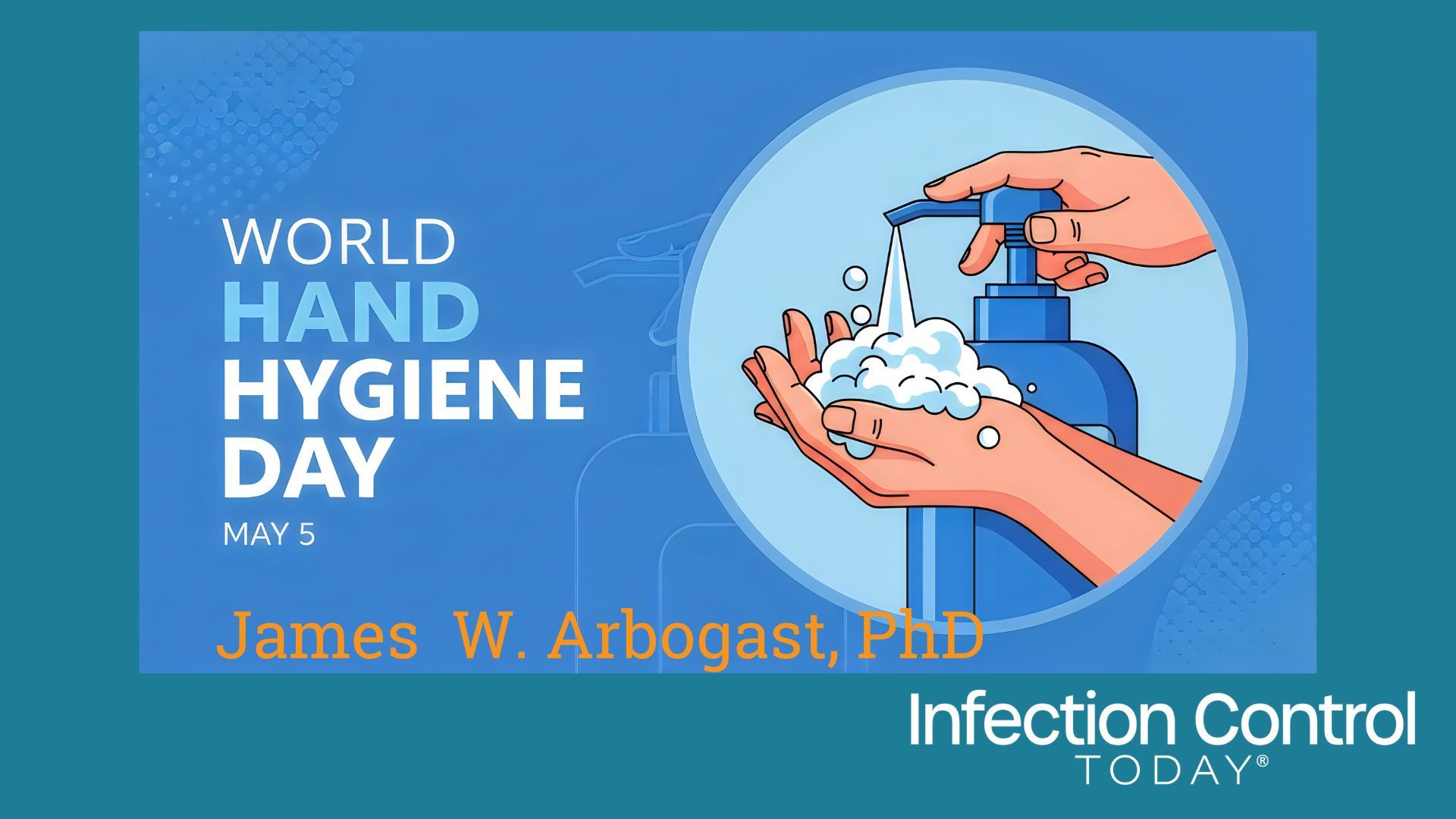 World Hand Hygiene Day with Washing Hands and Soap  (Adobe Stock 1925096431 by Taky)