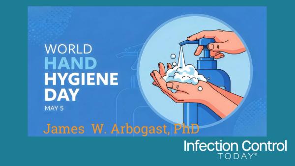 World Hand Hygiene Day with Washing Hands and Soap  (Adobe Stock 1925096431 by Taky)