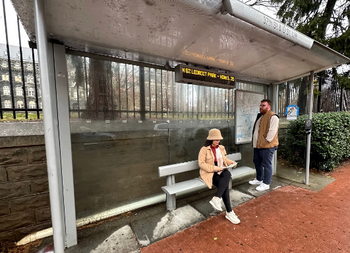Keep a respectful distance from individuals showing signs of illness, and when feasible, opt for less busy periods when traveling.  (Photo courtesy of author.)