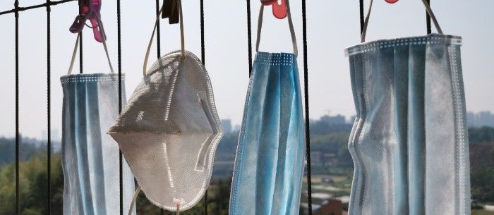 Masks hanging  (Adobe Stock unknown)