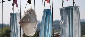 Masks hanging  (Adobe Stock unknown)