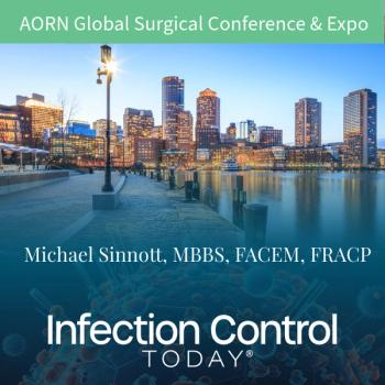 Michael Sinnott, MBBS, FACEM, FRACP, at 2025 AORN Global Conference & Expo.