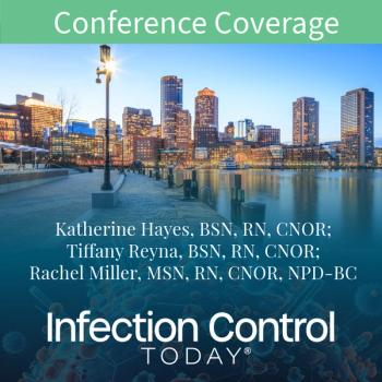 Katherine Hayes, BSN, RN, CNOR; Tiffany Reyna, BSN, RN, CNOR; Rachel Miller, MSN, RN, CNOR, NPD-BC, at AORN 2025.