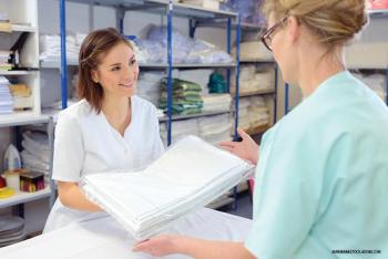 hospital linen laundry department