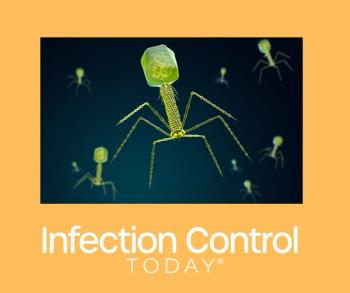 Stylized visualization of a bacteriophage (Adobe Stock 293883966 by Tatiana Shepeleva)