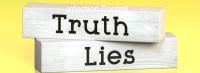 The words "truth" and "lies" on stacked wooden blocks. (Adobe Stock 608179383 by PX Media)