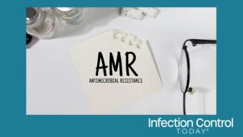 A Note with “Antimicrobial Resistance (AMR)” on the doctor's desk   (Adobe Stock 1564334289 by Kamitana)