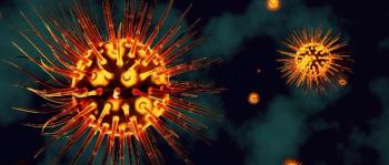 Coronavirus abstract visualization  (Adobe Stock 321310742, by korolkoff)
