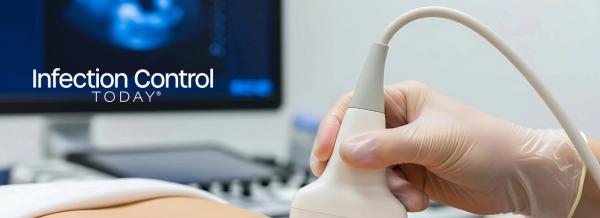 Ultrasound examination revealing internal details, Doctor using an ultrasound probe to examine a patient's abdomen, diagnostic process (Adobe Stock 1588744648 by ESHAL STUDIO)