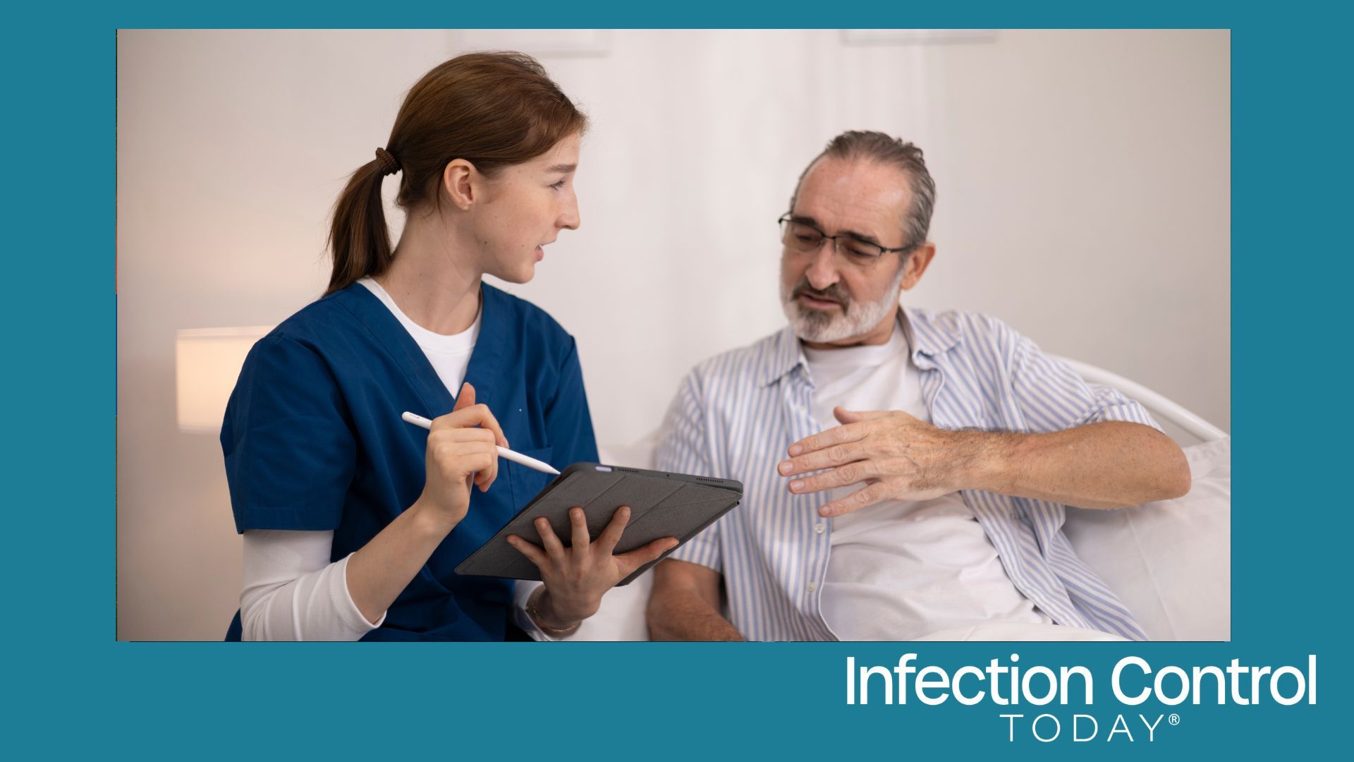 The elderly man is receiving care from a private nurse at home because of his illness.  (Adobe Stock 1867330481 by Aphisara)