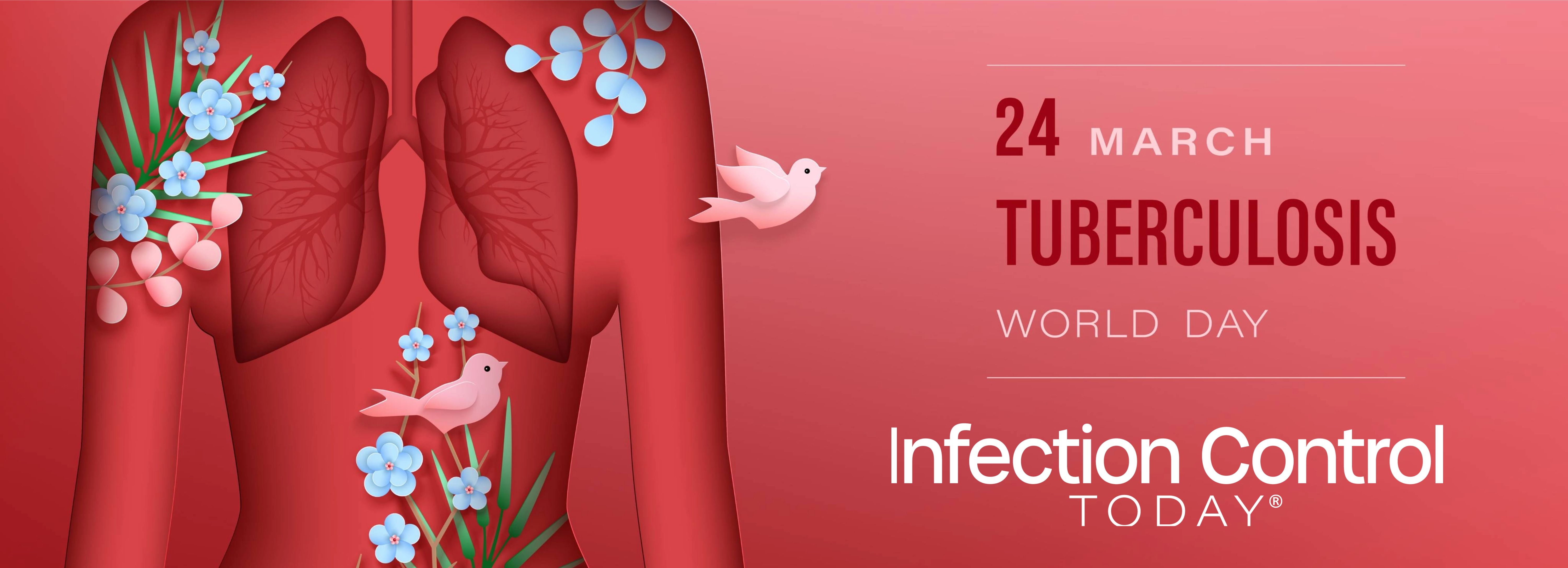 World Tuberculosis Day vector illustration. Red woman silhouette in paper layered style with shadow. (Adobe Stock by mirrima)