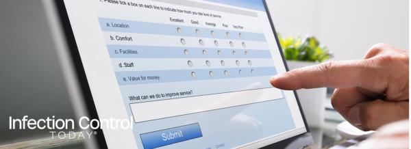 Man Giving Online Survey On Laptop (Adobe Stock 285719668 by Andrey Popov) 