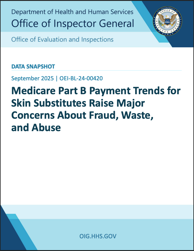 We’ve got ‘major concerns’ about massive increases in Medicare spending for skin substitutes We’ve got ‘major concerns’ about massive increases in Medicare spending for skin substitutes