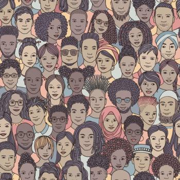 people of color collage