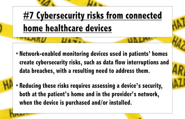 Top 10 Health Tech Hazards for 2020