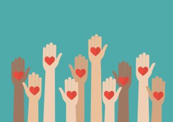 hands with heart on palm