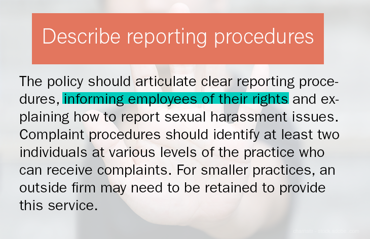 Describe reporting procedures