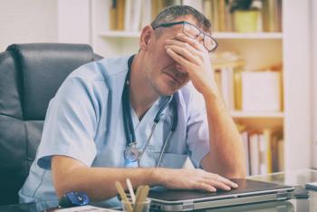 stressed doctor