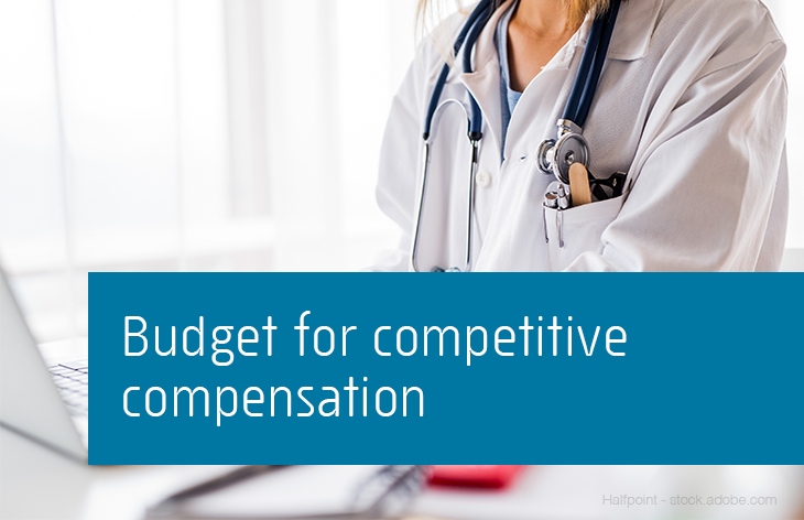 Budget for competitive compensation