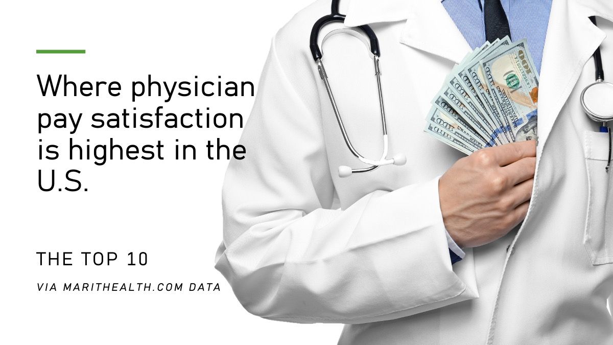 Where physician pay satisfaction is highest in the U.S. © Africa Studio - stock.adobe.com
