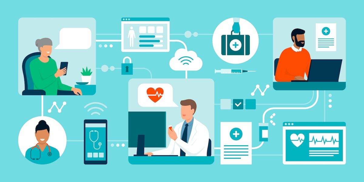 patients connecting online with their doctor: © elenabsl - stock.adobe.com