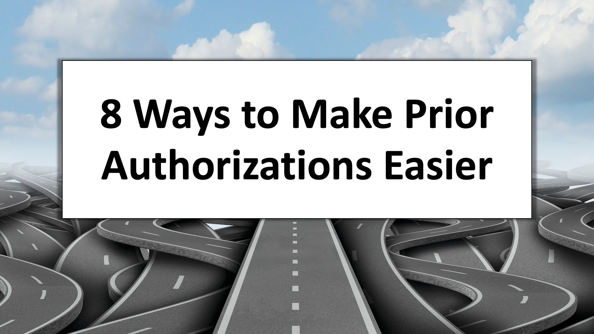 one easy road on top of many confusing roads