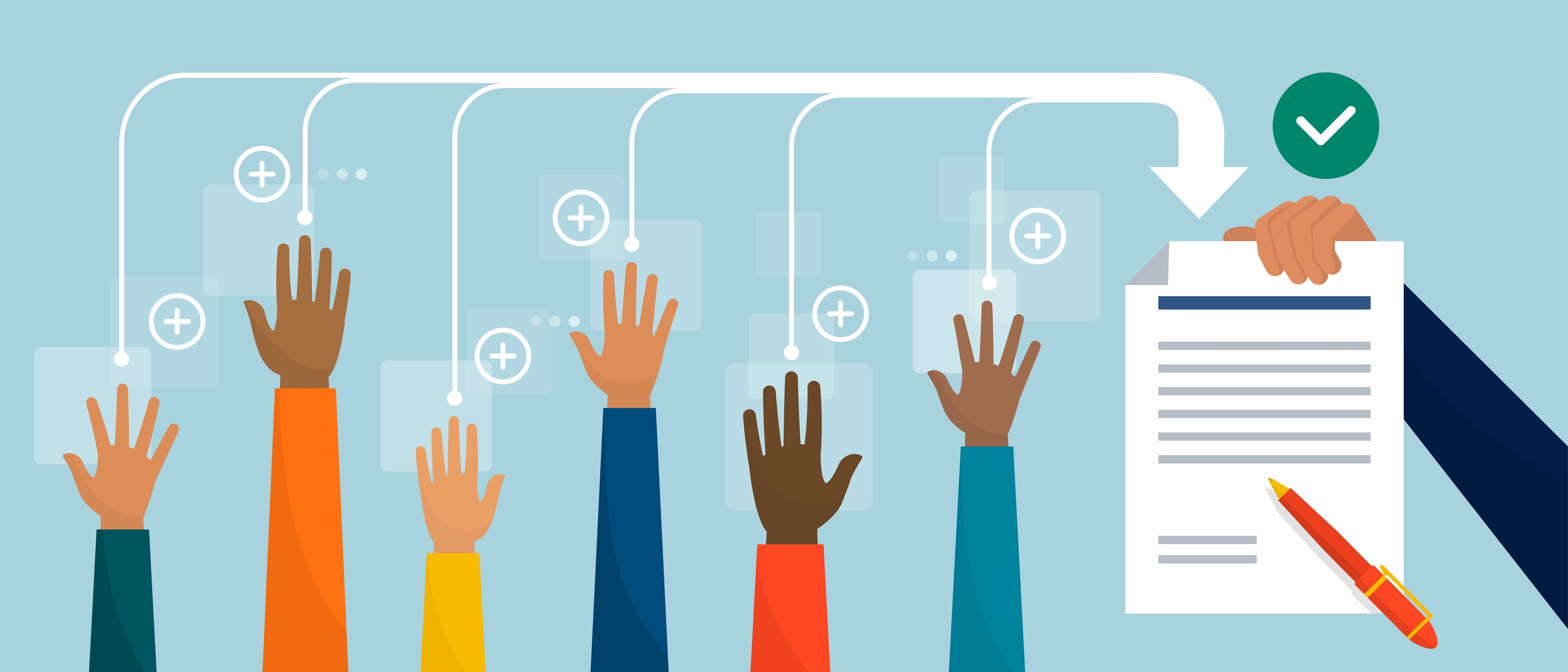 civil rights complaint raised hands