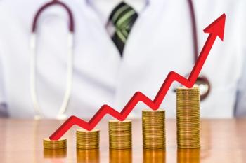 Doctor money stacked coins