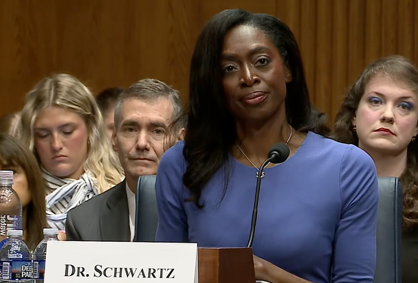Senate confirms Erica Schwartz, M.D., J.D., M.P.H., as CDC director — CDC Director Nominee Erica Schwartz, M.D., at a confirmation hearing before the Senate Health, Education, Labor, and Pensions Committee on July 15, 2026 © YouTube.com/@CSPAN