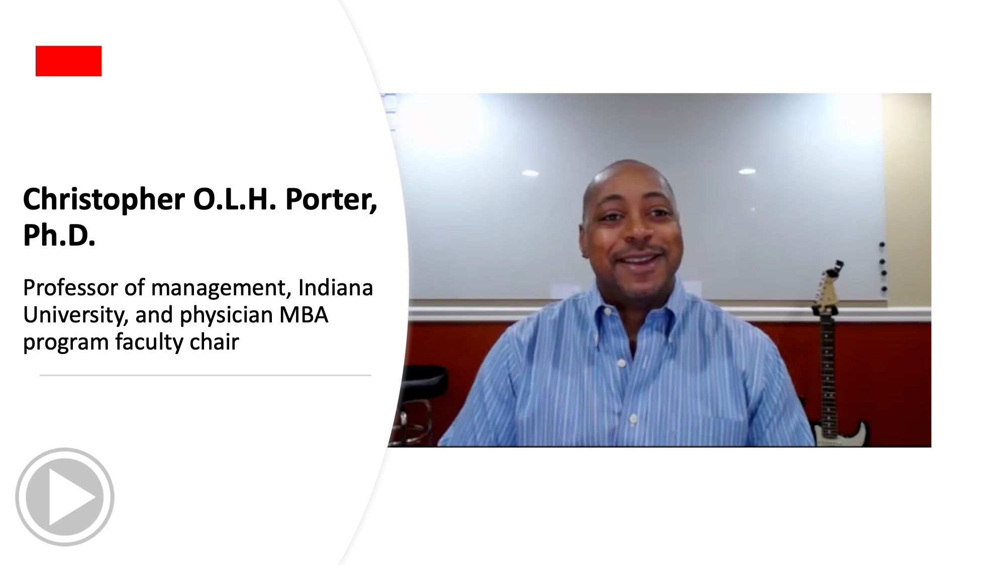 Chris O.L.H Porter, Ph.D gives expert advice
