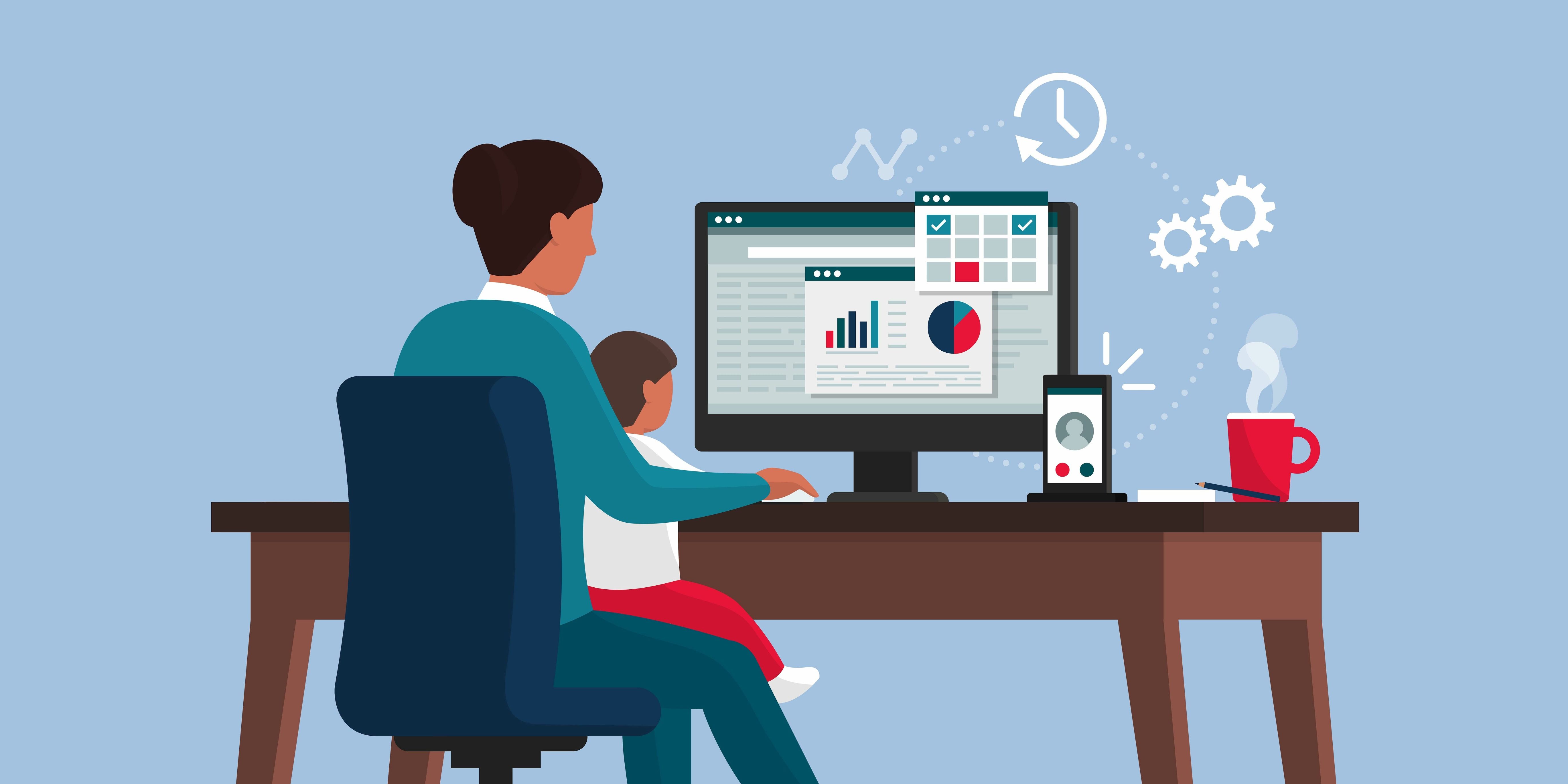 teaching kid about money on computer