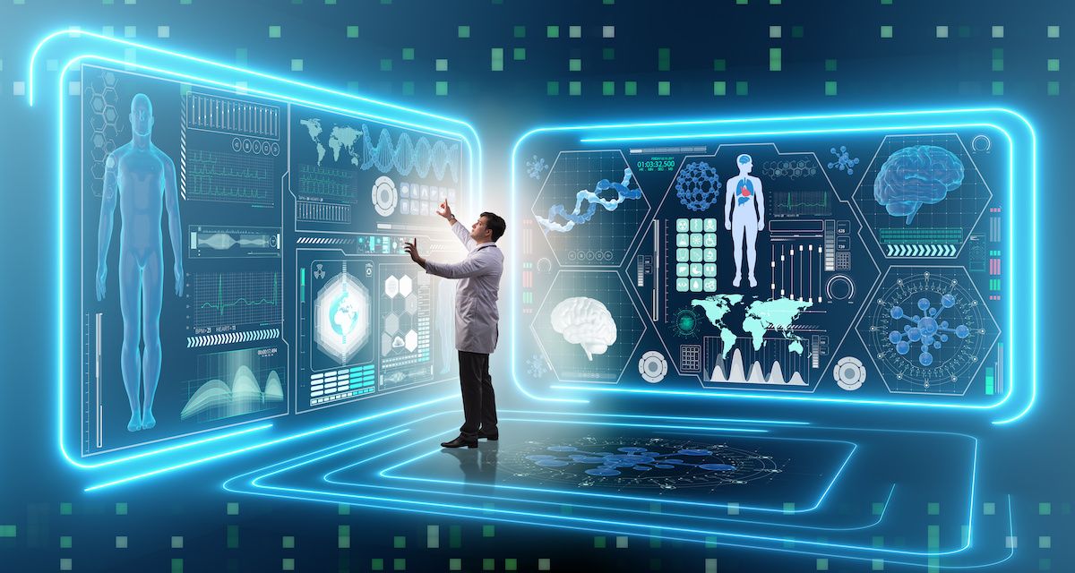 man doctor in futuristic medicine concept: © Elnur - stock.adobe.com