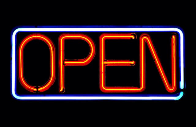 open for business