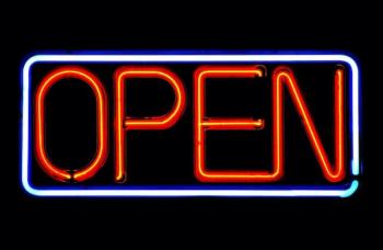 open for business