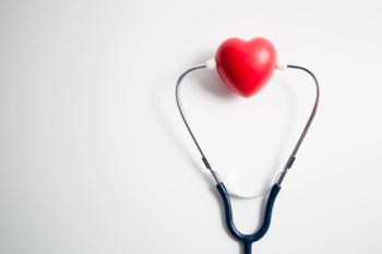 stethoscope listening to a heart