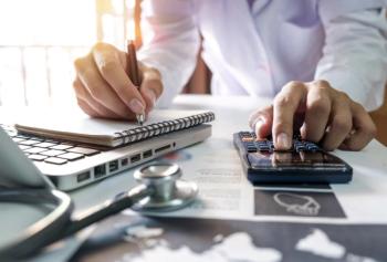 doctor managing finances 