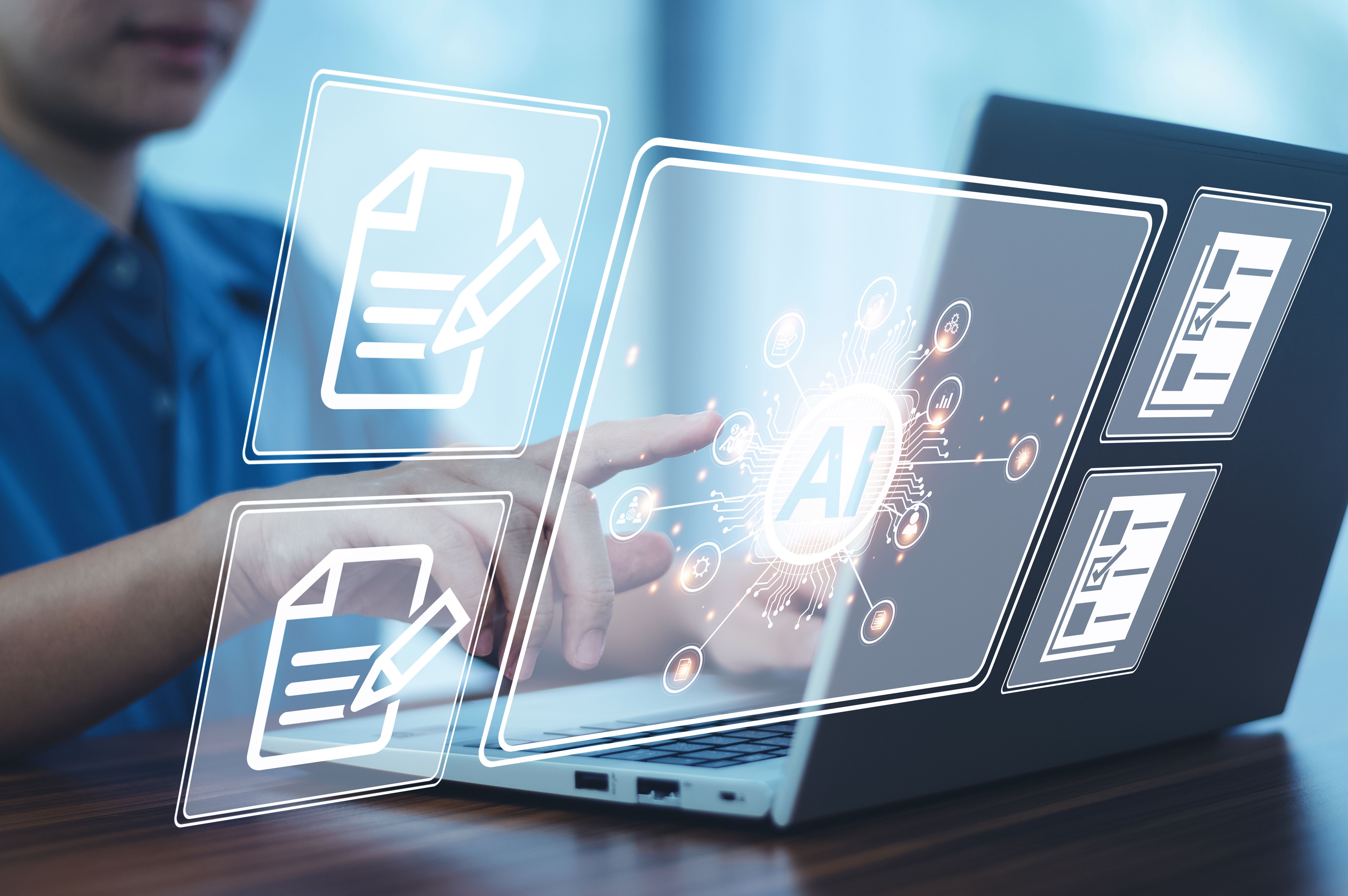 Hand pointing to AI symbol ©Suriyo-stock.adobe.com