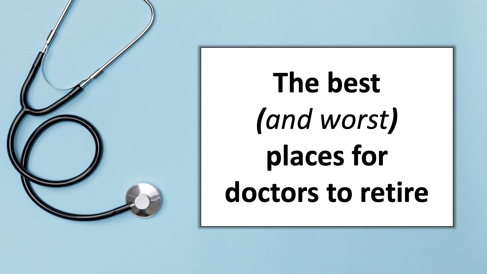stethoscope blue background