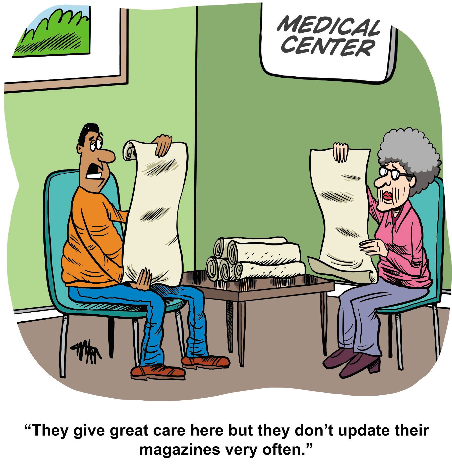 Outdate magazines are a staple of doctors' offices
